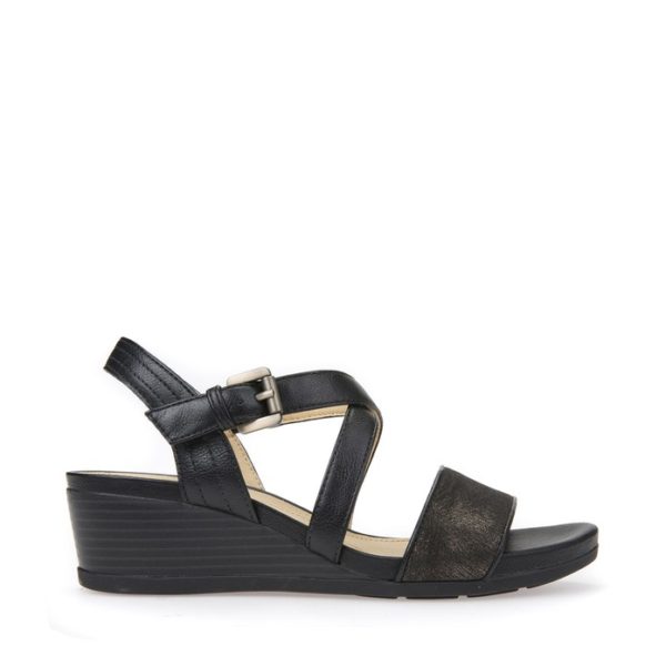 Alta qualit Sandalo Geox Donna D828QA Black Alta qualit Sandalo Geox Donna D828QA Black