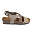 Grunland sandali donna sb0073 left beige t.moro