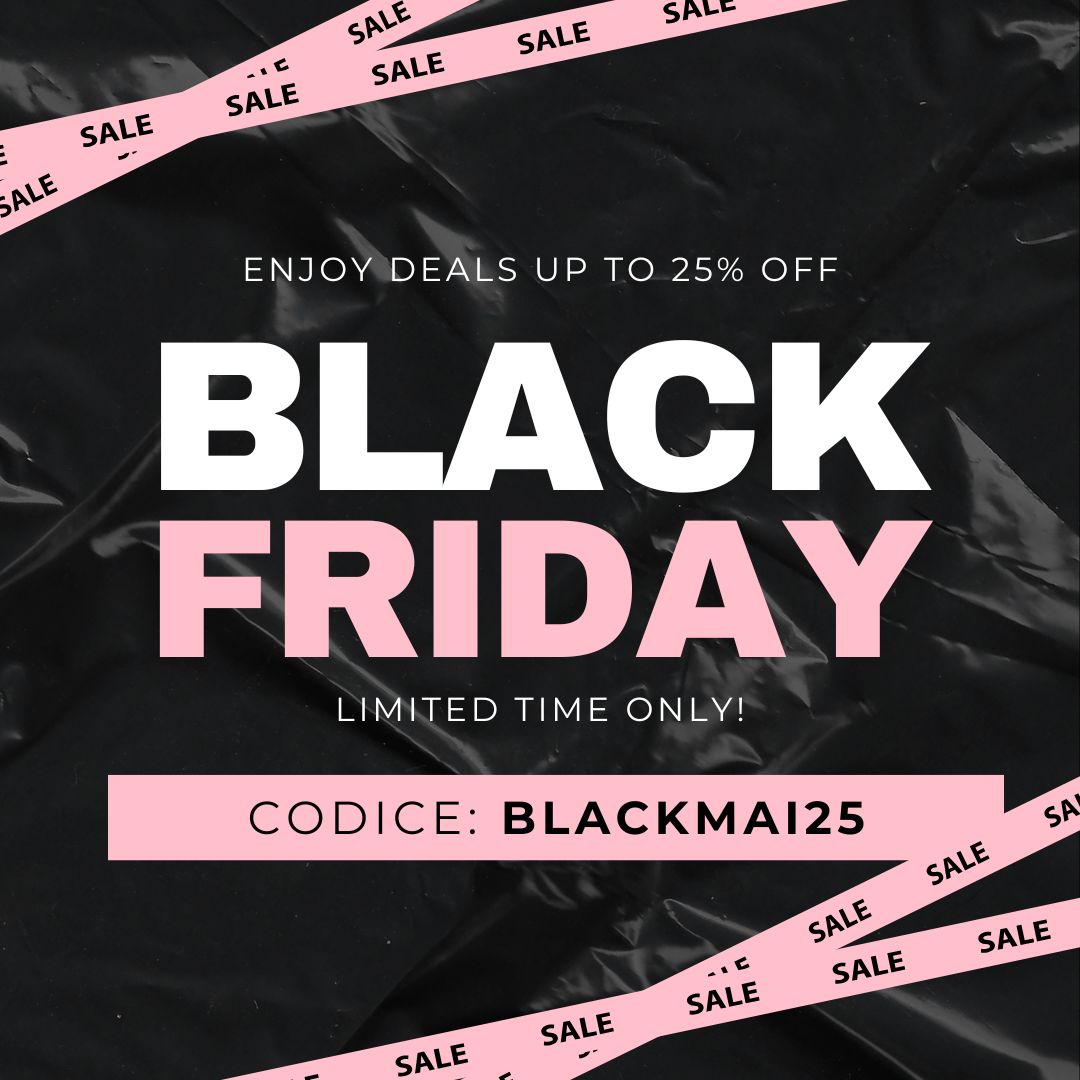 Black and Pink Modern Black Friday Sale Instagram Post