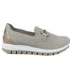 15 Scarpa Donna Igi&Co in maglia elasticizzata beige slipi-on