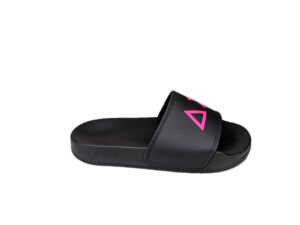 Sun68 ciabatte donna x36210 slipper logo nero rosa