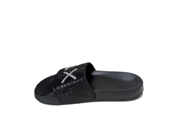 Sun68 ciabatte donna x36211 slipper strass logo nero