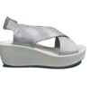 Igi&Co sandalo con zeppa 1161866 in pelle argento