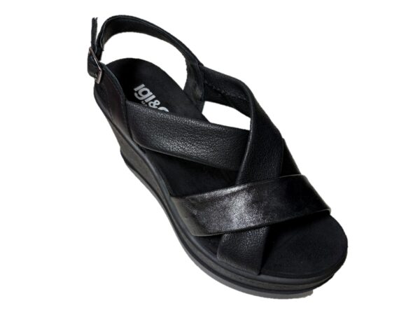 37 Sandalo donna Igi&Co 1173200 nappa nero