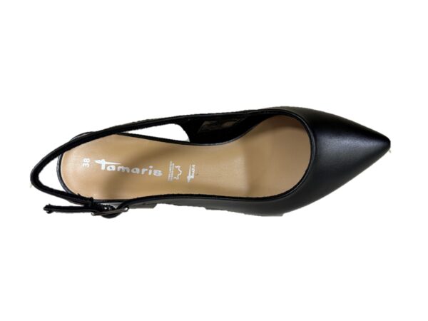 Scarpa Tamaris Donna in pelle nero con cinturino 29500