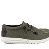 Scarpa Hey Dude uomo Wally Braided 4003 verde