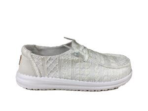 Hey Dude donna Wendy Crochet Lace bianco 43112