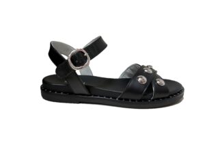 Nero Giardini E410490D sandalo in pelle nero