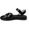 Nero Giardini E410490D sandalo in pelle nero