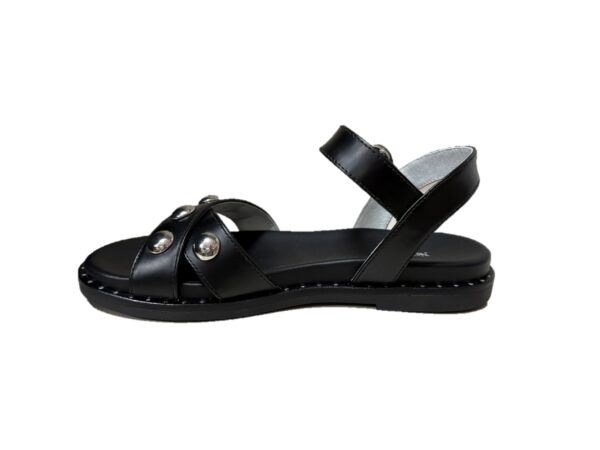 Nero Giardini E410490D sandalo in pelle nero