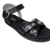 Nero Giardini E410490D sandalo in pelle nero