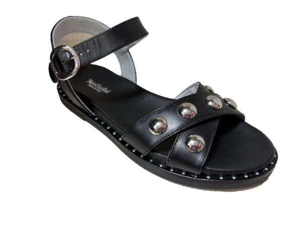 Nero Giardini E410490D sandalo in pelle nero