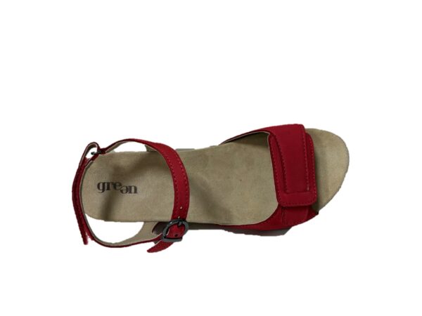 2 Green Comfort sandalo 424024 rosso