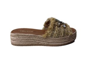Tamaris ciabatta con zeppa 27214 beige