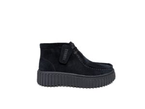 Clarks Torhill Moss black suede
