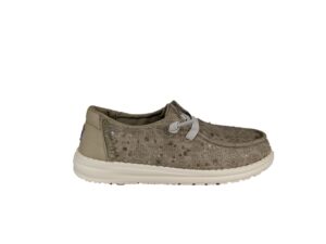 Hey Dude sneaker donna Wendy Sequin Lace grigio verde