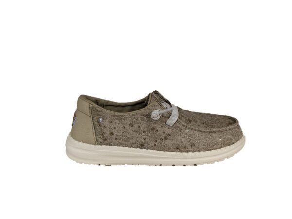 Hey Dude sneaker donna Wendy Sequin Lace grigio verde