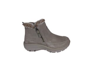 87-2 Skechers easy going cool zip 167862 taupe stivaletti donna