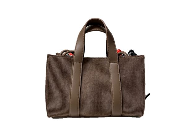 108 Sun68 Y46221 borsa D. in velluto marrone