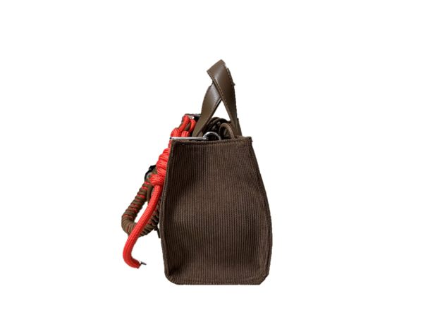 109 Sun68 Y46221 borsa D. in velluto marrone