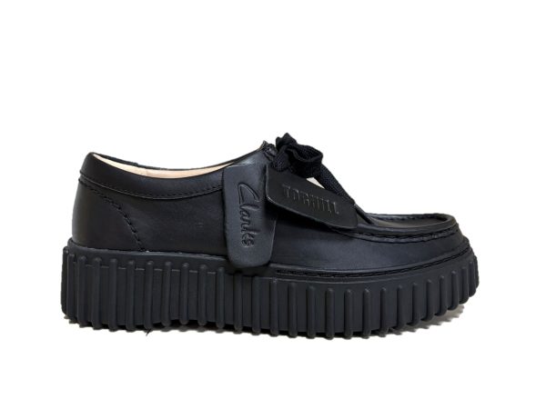 12 Clarks Torhill Bee donna in pelle nera