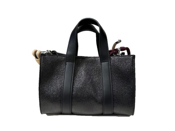Sun68 Y46233 borsa D. nero lamè