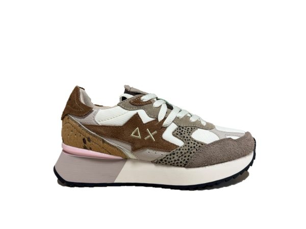 125 Sun68 Z46222 sneaker donna beige