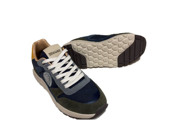 13 Blauer Zark sneaker uomo verde/blu