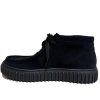 18 Clarks Torhill Hi uomo scarponcino scamosciato nero