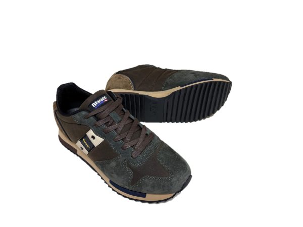 18 Blauer Queens sneakers U. marrone/verde