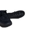 19 Clarks Torhill Hi uomo scarponcino scamosciato nero