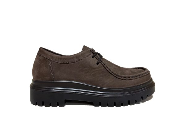 20 Igi&Co 2163033 scarpa stringata donna testa moro