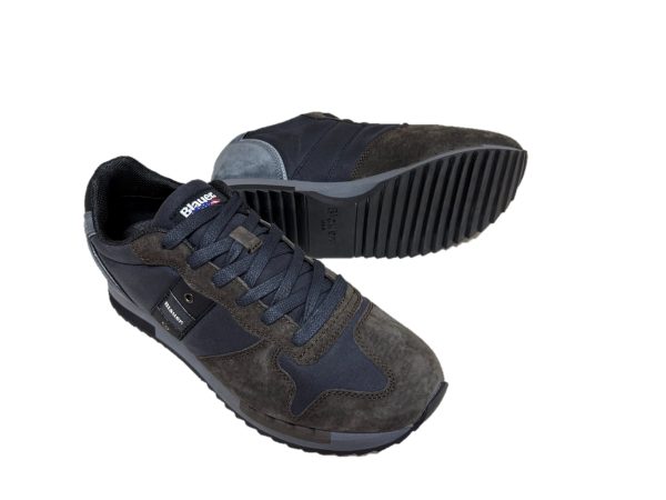 24 Blauer Queens sneakers U. grigio/marrone