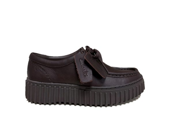 31 Clarks Torhill Bee D. in pelle marrone