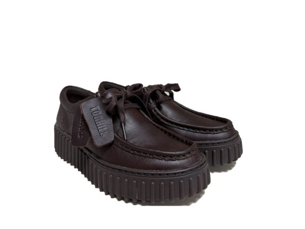 34 Clarks Torhill Bee D. in pelle marrone