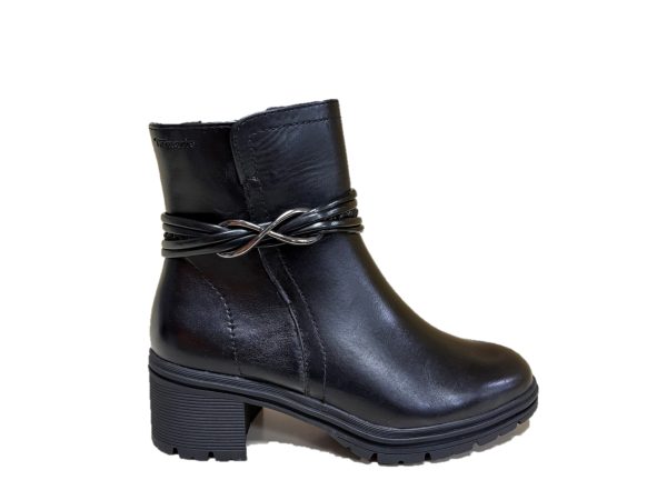Tamaris 25492 stivaletto D. pelle nero