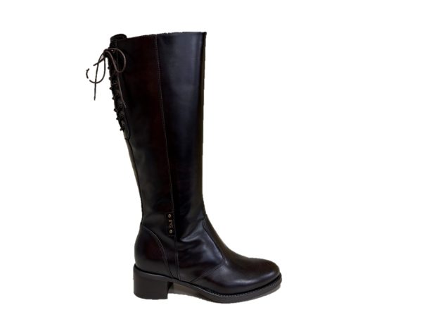 Nero Giardini I514641D stivale D. pelle testa moro